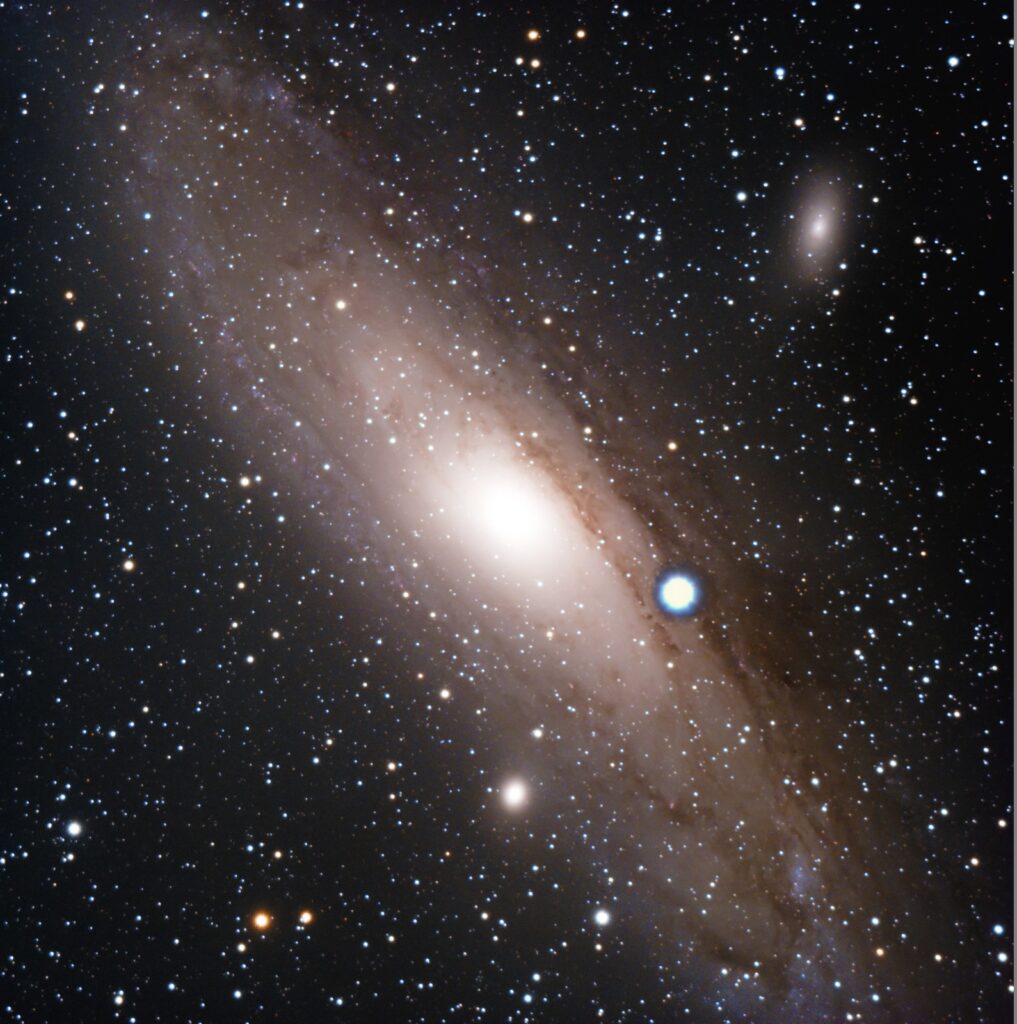 Fotomontaggio M31+stella