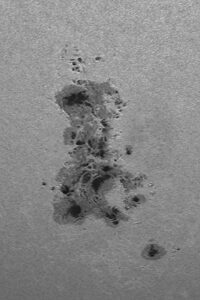 AR3664 in luce bianca, ripresa col C11HD f/10 + Baader Astrosolar + ASI183MM alle 6.35UTC