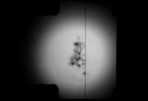 Fenditura ripresa dalla camera guida relativa allo spettro delle 6.48UTC