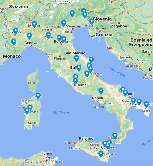 Distribuzione degli Istituti partecipanti
