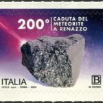 Il francobollo emesso per l’anniversario dei 200 anni dalla caduta del meteorite