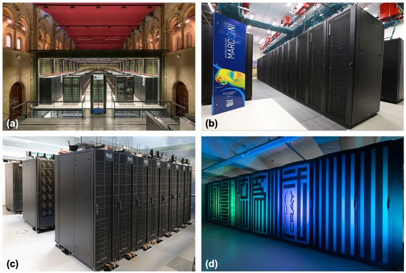 Alcuni tra i supercalcolatori usati per il progetto