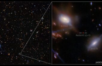 Segnali precoci dalla galassia JADES-GS-z13-1 ascoltati da JWST