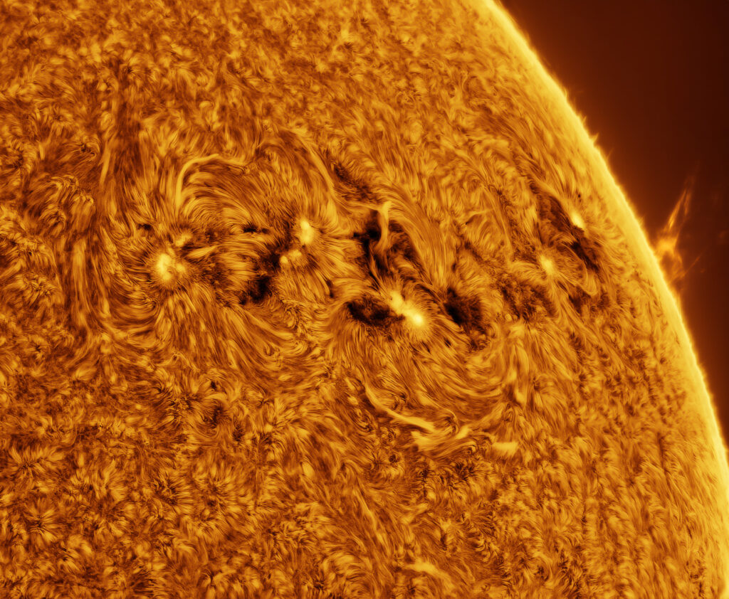 Sole in H-Alpha – 19 luglio 2025