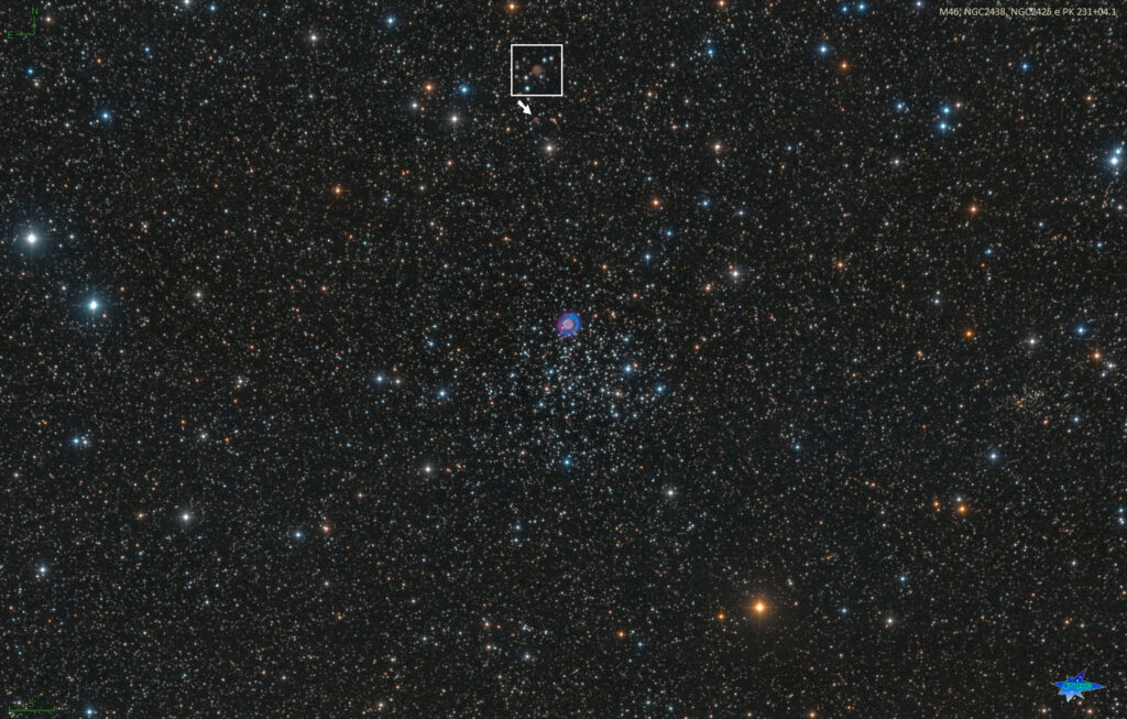 M46, NGC2438, PK231+04.1 e NGC2425