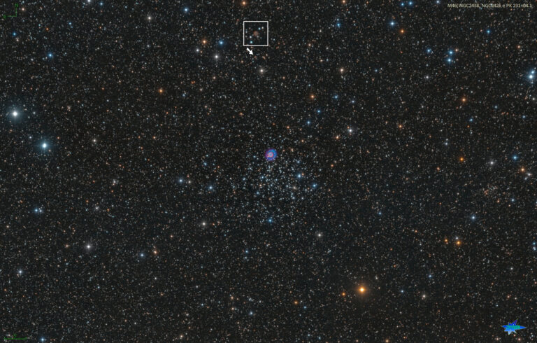 M46, NGC2438, PK231+04.1 e NGC2425