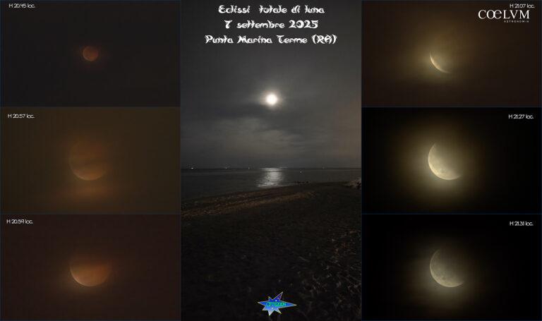 Eclissi di Luna con nuvole