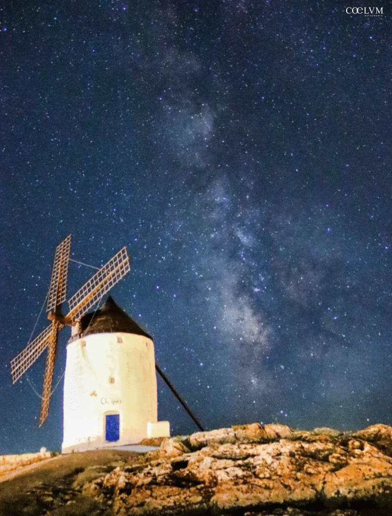 Mulino a vento e Via Lattea