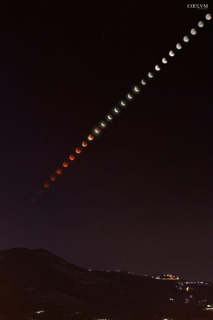 Eclisse di Luna su Veroli (FR)