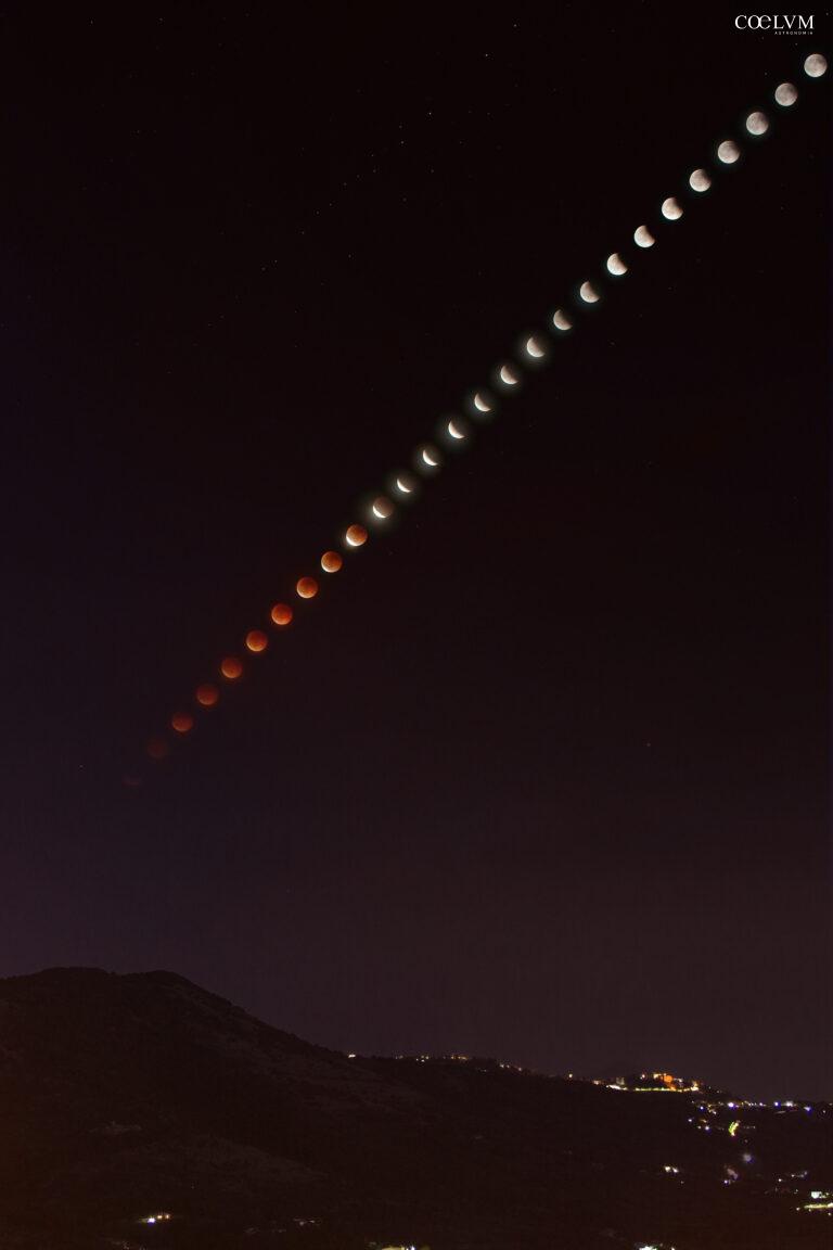 Eclisse di Luna su Veroli (FR)