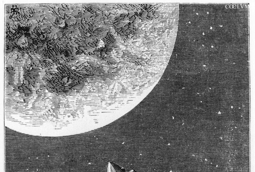 French_School_-_Leaving_for_the_Moon_illustration_from_From_the_Earth_to_the_Moon_by_Jules_Verne_-_(MeisterDrucke-425303)
