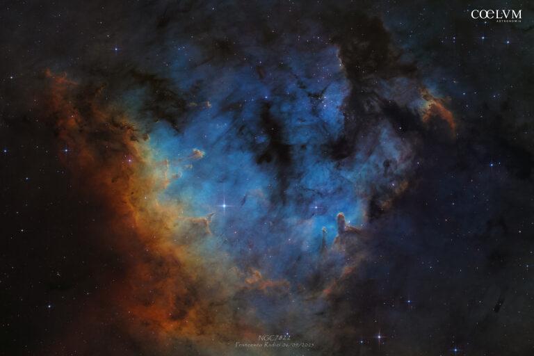 NGC 7822 in Hubble Palette