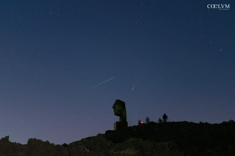 La cometa C/2025 A6 (Lemmon) sul Teseo screpolato