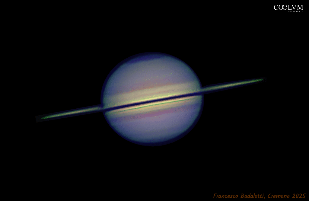 Saturno in RGB-R-IR-UV 18-10-2025
