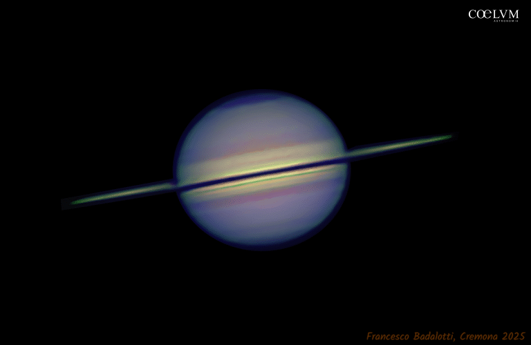 Saturno in RGB-R-IR-UV 18-10-2025