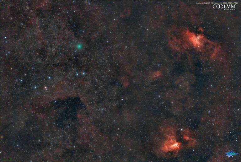 Cometa C/2025 R2 Swan con B312, M16 e M17