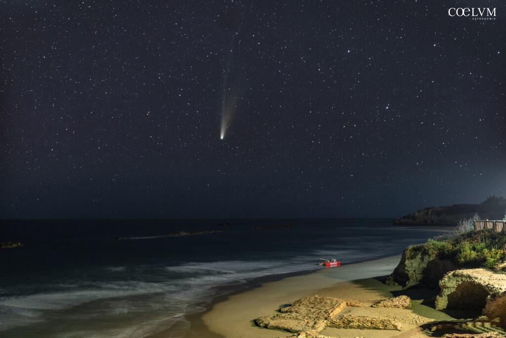 La cometa C/2025 Lemmon sul mare di Anzio (RM)