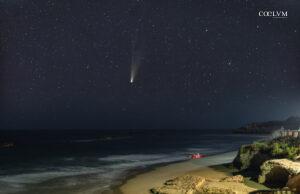 La cometa C/2025 Lemmon sul mare di Anzio (RM)