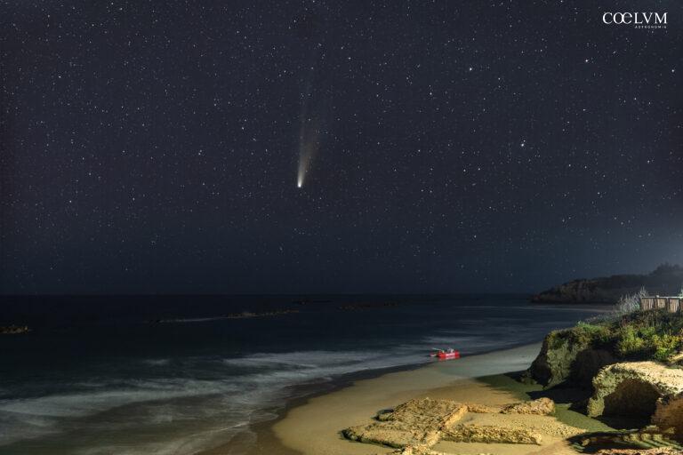 La cometa C/2025 Lemmon sul mare di Anzio (RM)