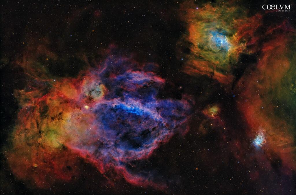 Un quadro di nebulose in Cassiopea
