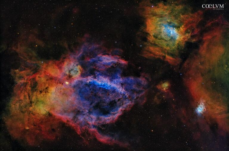 Un quadro di nebulose in Cassiopea