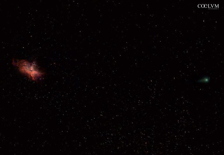 Cometa Swan e nebulosa Aquila