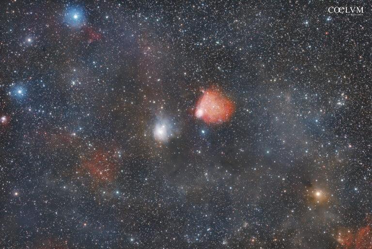 Nebulose Sh2-241, Vdb65 e LdN1557