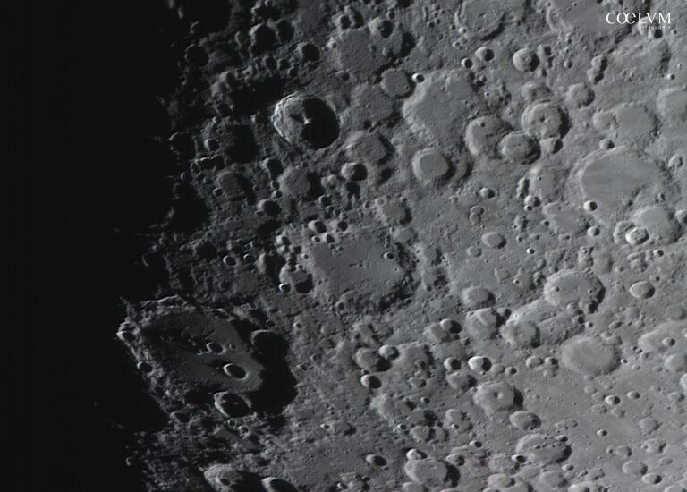 Regione sud della Luna con Clavius e Tycho