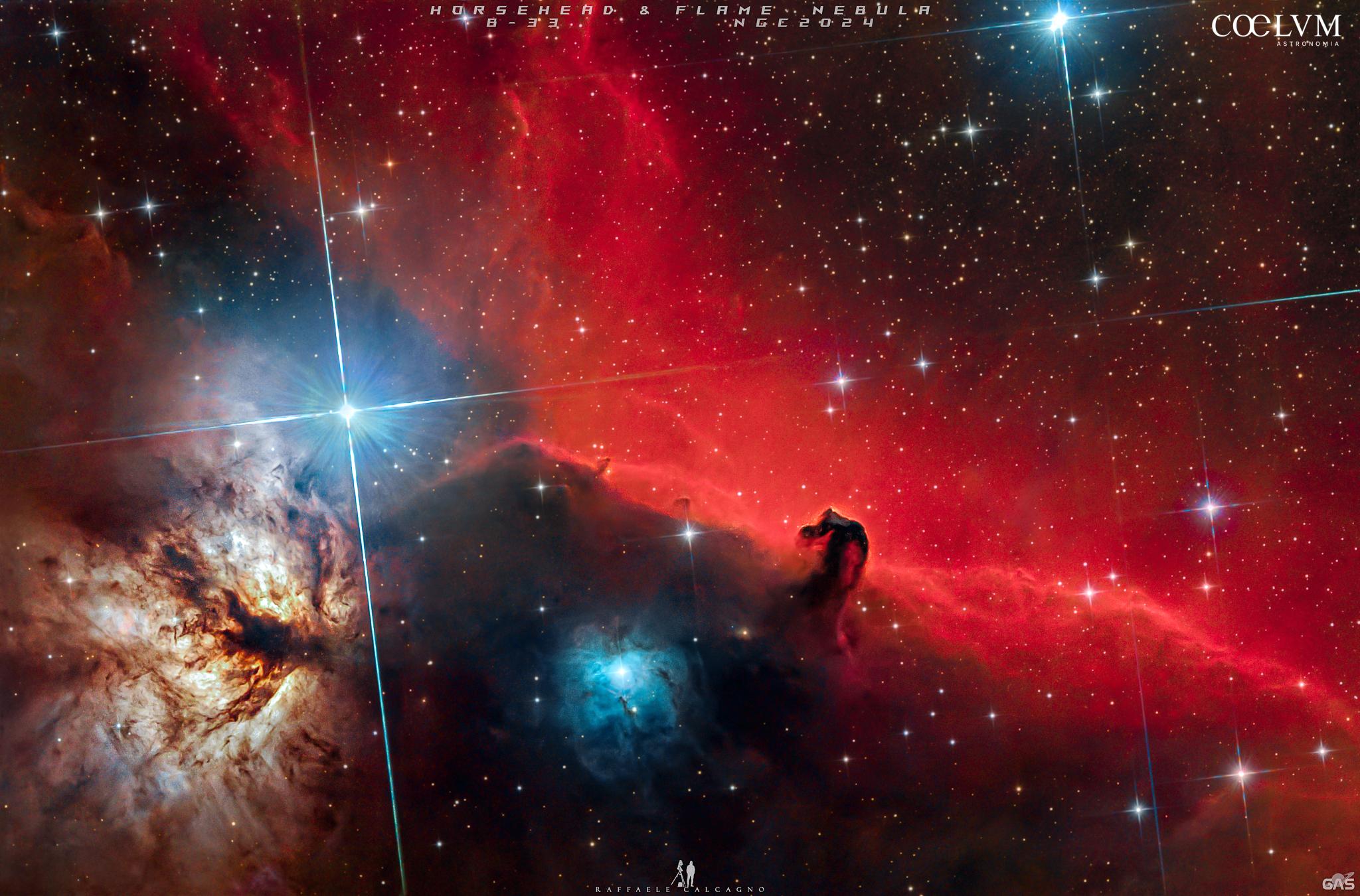 B-33 The Horsehead e NGC2024 Flame Nebula