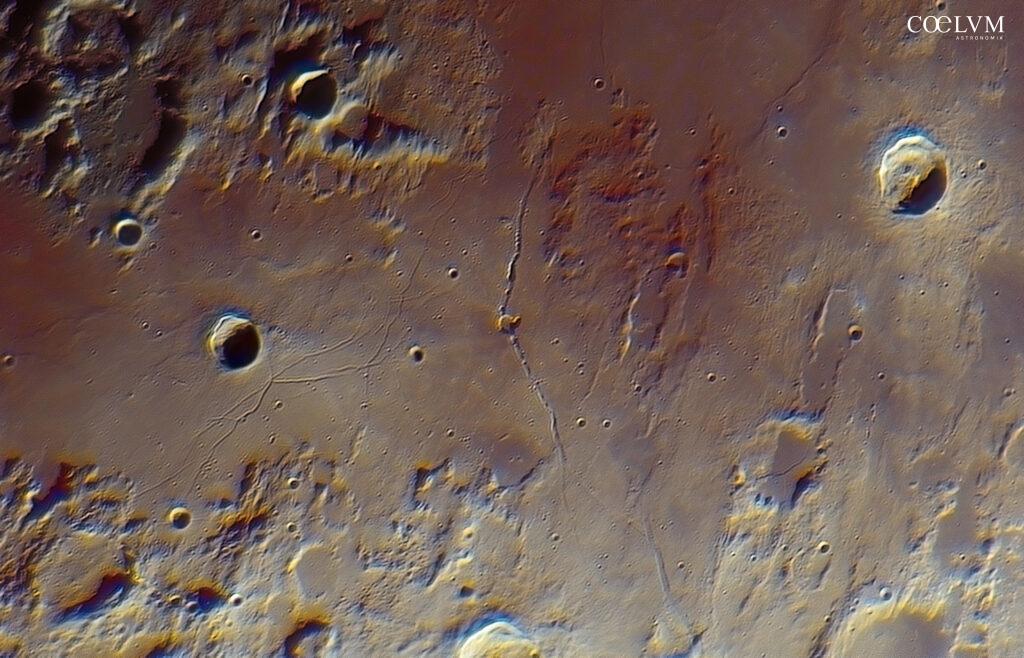 Luna – Rimae Triesnecker, Hyginus, Boscovich ed Ariadaeus