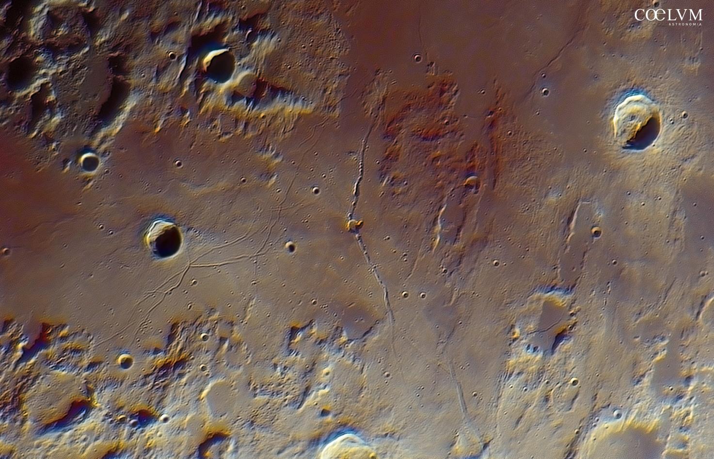 Luna – Rimae Triesnecker, Hyginus, Boscovich ed Ariadaeus