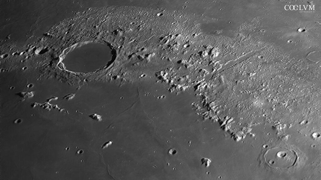 Luna – Plato, Vallis Alpes e Cassini