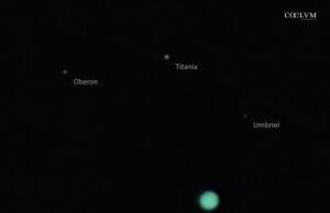 Urano e le sue principali lune