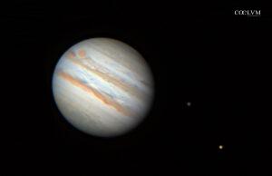 Giove con le lune Callisto ed Io