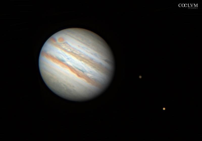 Giove con le lune Callisto ed Io