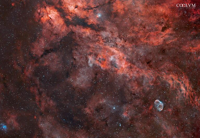 Campo nebulare del Cigno e nebulosa Crescent Ngc6888