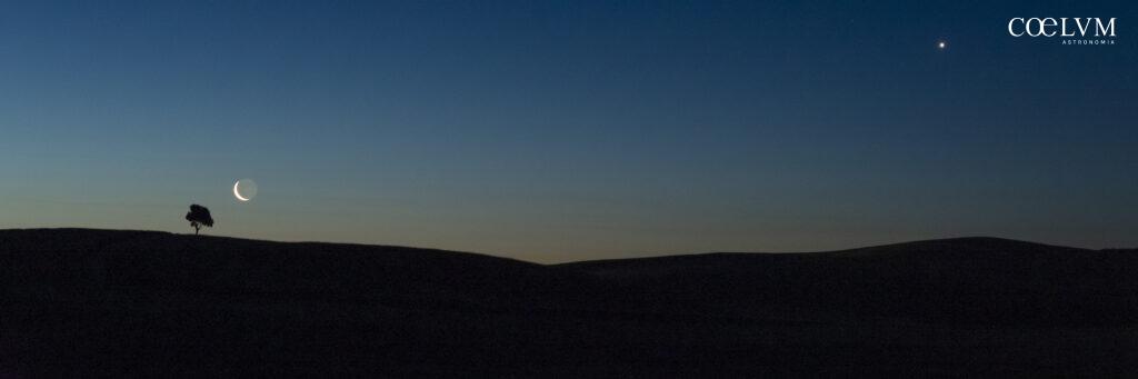 Alba con Luna e Venere