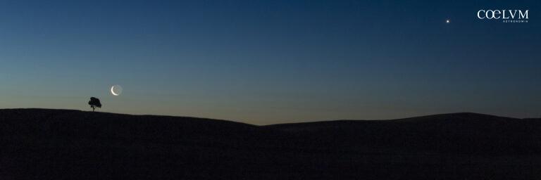 Alba con Luna e Venere