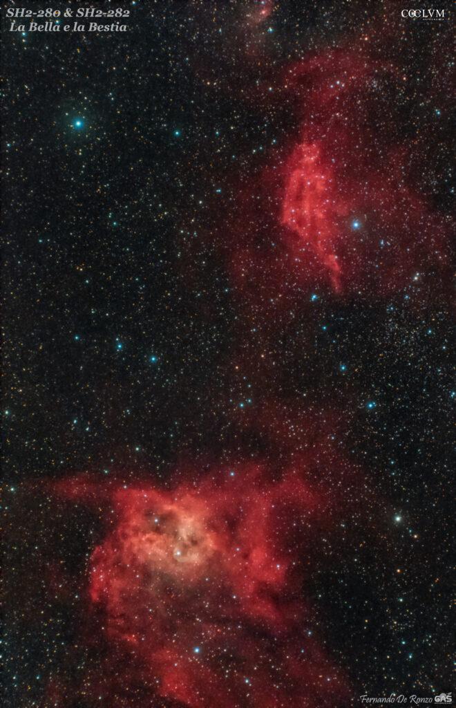 SH2-282 e SH2-280 “la bella e la Bestia”