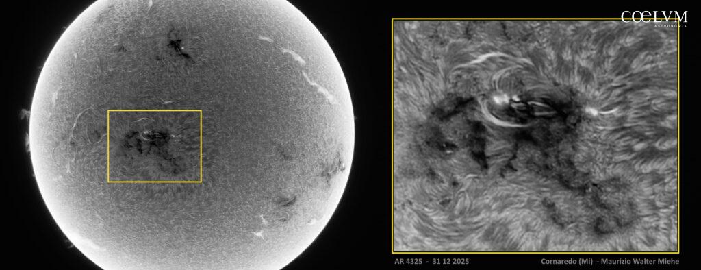 Il Sole in H-alpha – 31.12.2025