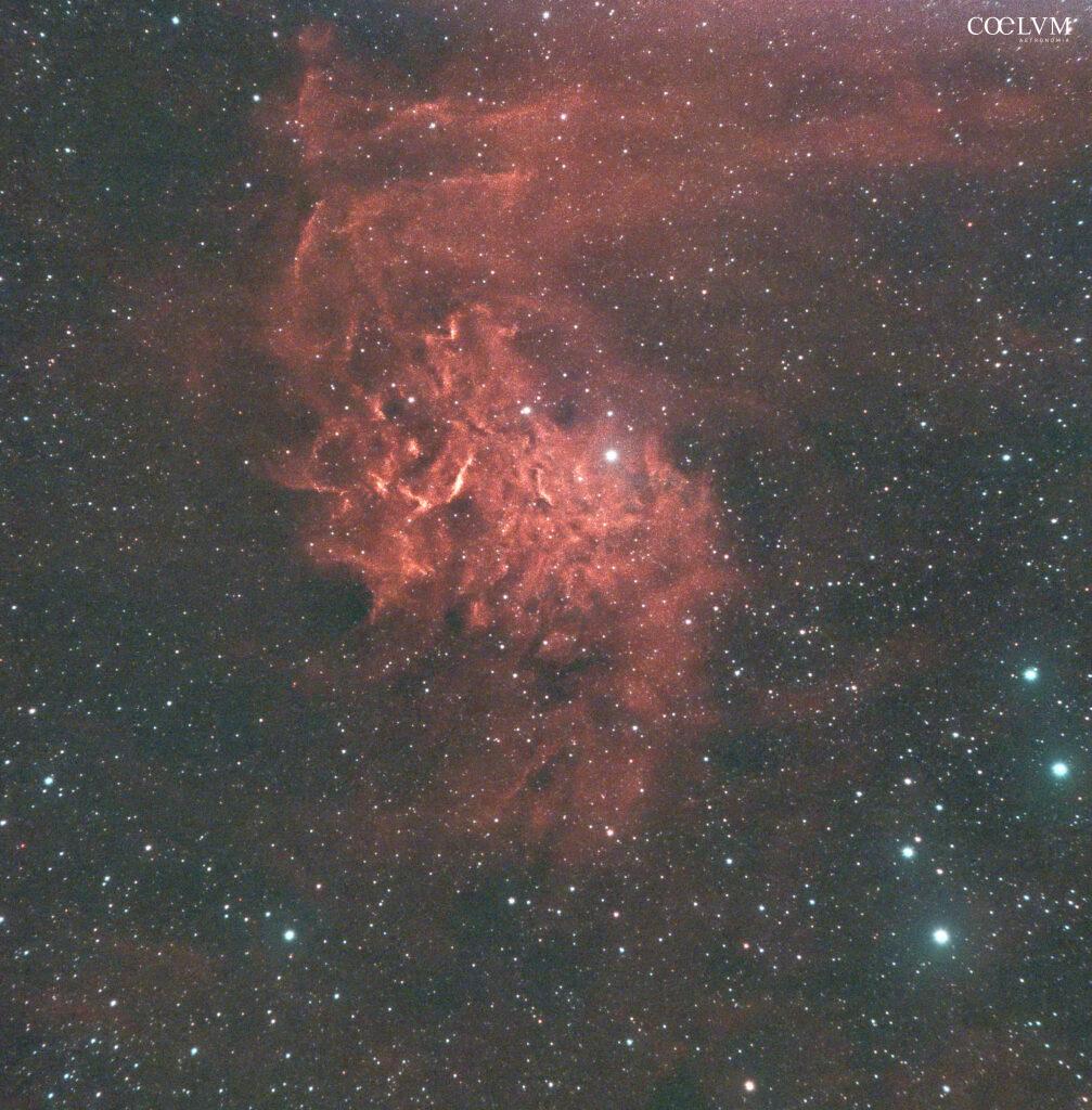 IC405 – La nebulosa della stella in fiamme