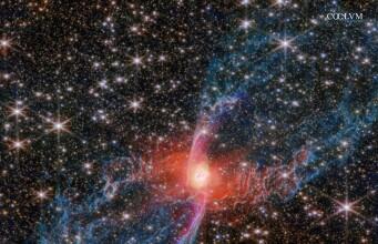 Un Ragno Rosso Cosmico per una Stella MorenteNebulosa del Ragno Rosso (NGC 6537)