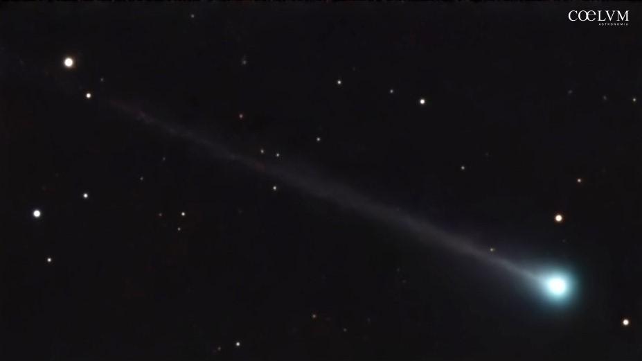 Immagine della Cometa C/2025 R3 Panstarrs durante il passaggio nel Sistema Solare interno in prossimità del perielio.