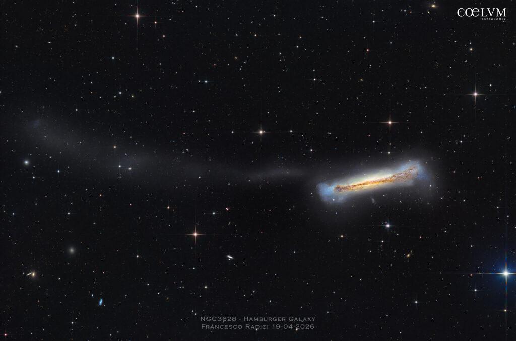 NGC3628 Hamburger Galaxy
