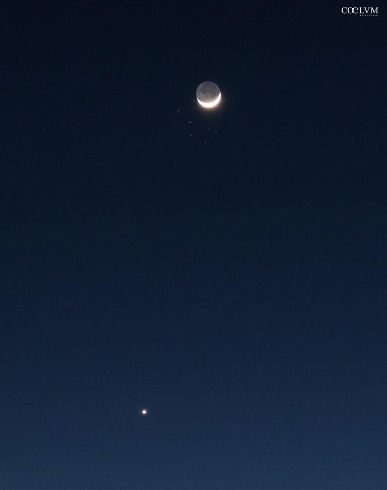 Congiunzione Luna-Pleiadi-Venere