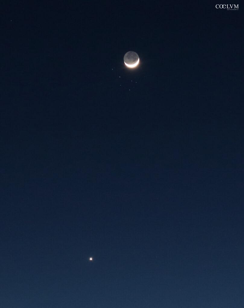 Congiunzione Luna-Pleiadi-Venere