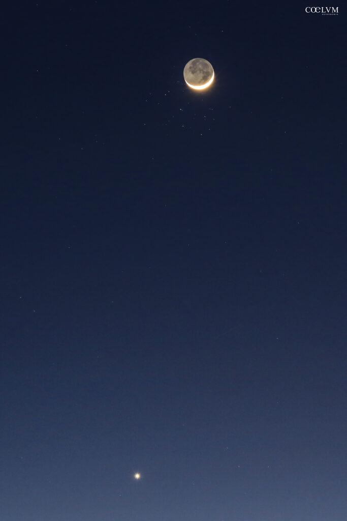 Congiunzione Luna, Venere e Pleiadi