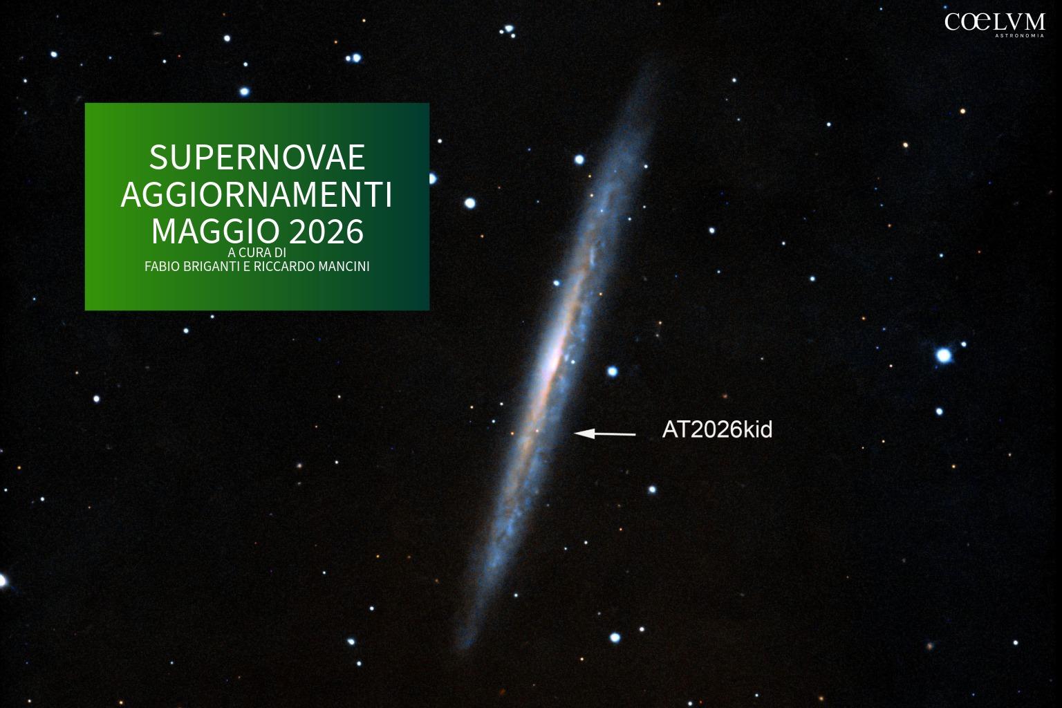SUPERNOVAE aggiornamenti del mese – Maggio 2026