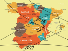 Spagna Capitale delle EclissiIl ciclo unico del 2026–2028