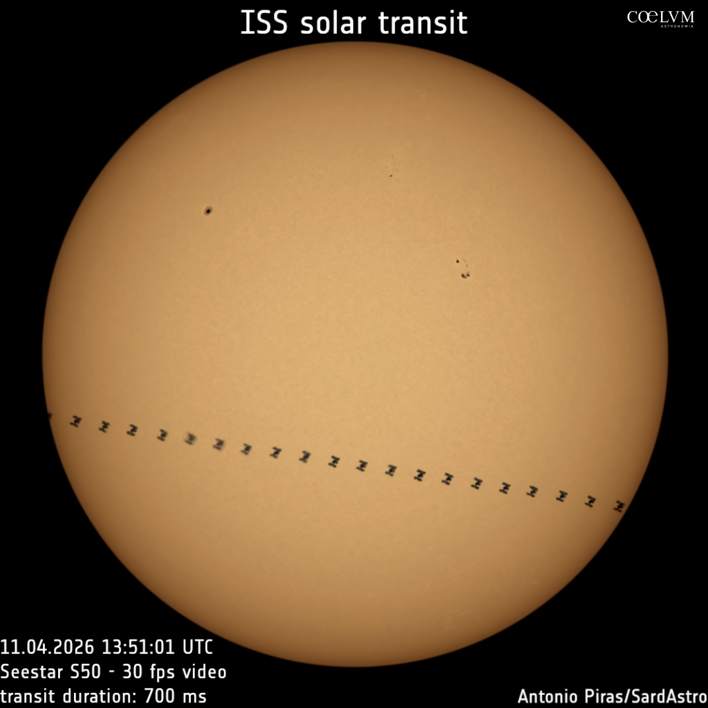 Transito solare della ISS con Seestar S50